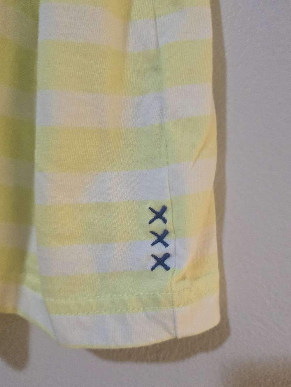 Scotch & Soda Yellow and White Striped Tee with Tennis Racket Graphic - Picture 5 of 6